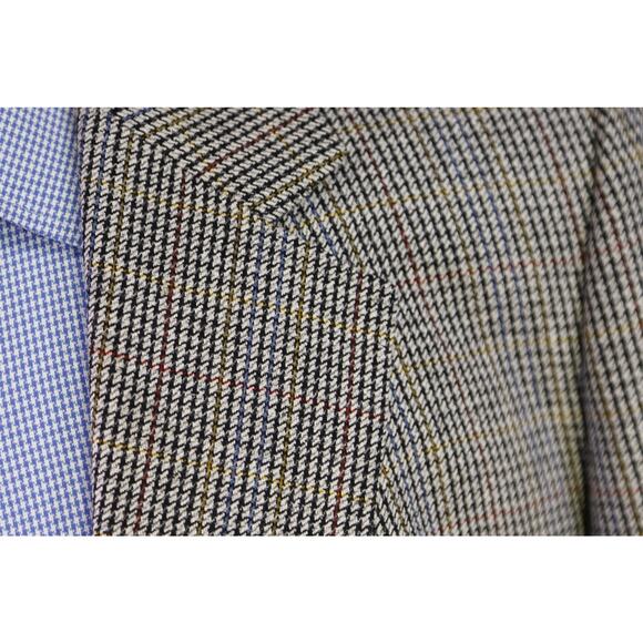 Giliberto Spector New York Bespoke Black White Woven Silk Sportcoat Blazer 42R - Picture 5 of 9